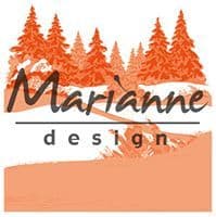 DF3441 ~ WinterWood ~ 3D embossing folder ~ Marianne Design Folder