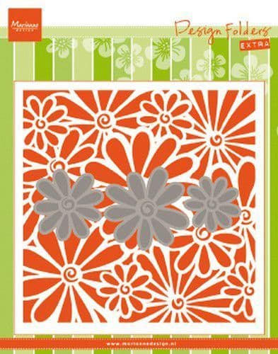 DF3451 ~ Daisies ~ 3D design embossing folder Extra ~ Marianne Creatables