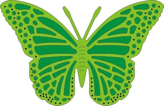 DL116 ~ EXOTIC BUTTERFLY medium #3 ~ Cheery Lynn die