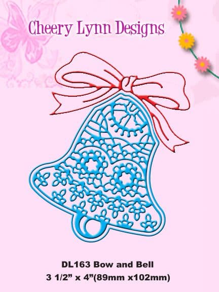 DL163 ~ BOW and BELL, 2 dies ~ Cheery Lynn Doily die