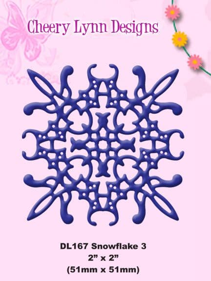 DL167 ~ SNOWFLAKE 3 ~ Cheery Lynn Doily die