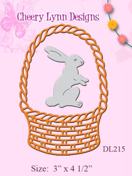 DL215 ~ SPRING BASKET #2, large ~ Cheery Lynn Doily die