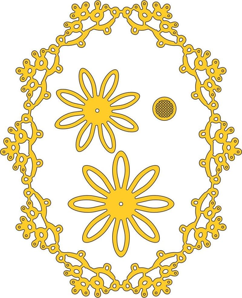 DL218 ~ MANON'S WEDDING GARLAND ~ Cheery Lynn Doily die