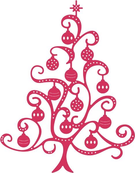 DL248 ~ ORNAMENT CHRISTMAS TREE ~ CHEERY LYNN DIE