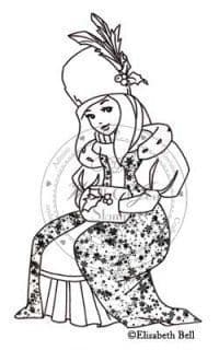 E166 ~ FESTIVE WINTER WILLOW ~ Whiff of Joy unmounted rubber stamp