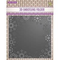 EF3D015 ~Snowflake Frame ~ NELLIE SNELLEN EMBOSSING FOLDER