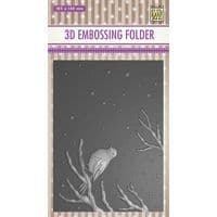 EF3D016 ~Bird on Branch ~ NELLIE SNELLEN EMBOSSING FOLDER