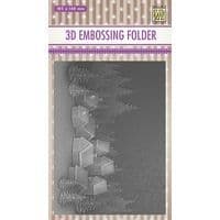 EF3D017 ~Snowy Village ~ NELLIE SNELLEN EMBOSSING FOLDER