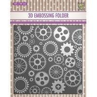 EF3D032 ~Cogwheels ~ NELLIE SNELLEN EMBOSSING FOLDER