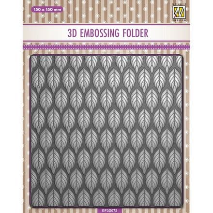 EF3D072 - Background 3D Embossing Folder - Leaves - Nellie Snellen