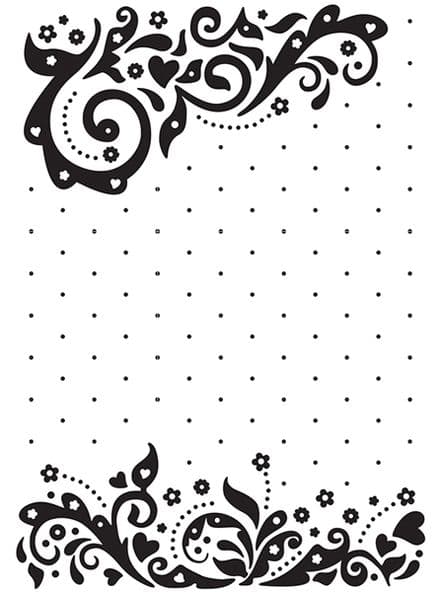 EFE017 ~ VINTASIA - CELEBRATION ~ NELLIE SNELLEN EMBOSSING FOLDER