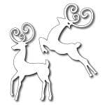 FRA-DIE-09083 ~ REINDEER DUO ~ set 2 dies from FRANTIC STAMPER