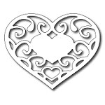 FRA-DIE-09106 ~ FILIGREE HEART ~ die from FRANTIC STAMPER