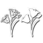 FRA-DIE-09133 ~ EASTER LILY ~ set 2 dies from FRANTIC STAMPER