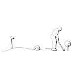 FRA-DIE-09159 ~ GOLF SET ~ 3 dies from FRANTIC STAMPER