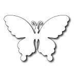 FRA-DIE-09163 ~ SOLID BUTTERFLY ~ die from FRANTIC STAMPER