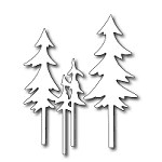 FRA-DIE-09177 ~ TALL PINE TREES ~ set of 2 dies from FRANTIC STAMPER