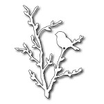 FRA-DIE-09180 ~ BIRD ON PUSSYWILLOW BRANCH ~ from FRANTIC STAMPER