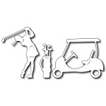 FRA-DIE-09203 ~ GOLF COMPANION ~ 3 die set from FRANTIC STAMPER