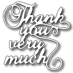 FRA-DIE-09213 ~ THANK YOU VERY MUCH die ~ from FRANTIC STAMPER