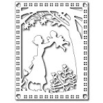 FRA-DIE-09221 ~ MOTHER AND CHILD CARD PANEL die ~ from FRANTIC STAMPER