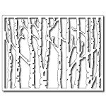 FRA-DIE-09225 ~ HORIZONTAL BIRCH CARD PANEL ~ die from FRANTIC STAMPER
