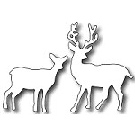 FRA-DIE-09227 S ~ DEER AND DOE ~ die from FRANTIC STAMPER