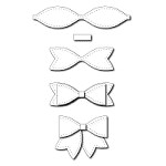 FRA-DIE-09239 ~ LARGE SOLID BOW ~ set of 3 dies from FRANTIC STAMPER