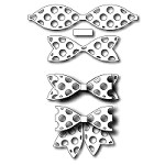 FRA-DIE-09241 ~ LARGE POLKA DOTTED BOW ~ set of 3 dies from FRANTIC STAMPER