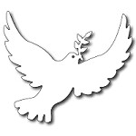 FRA-DIE-09252 ~ LARGE PEACE DOVE ~ die from FRANTIC STAMPER
