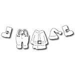 FRA-DIE-09256 S ~ SANTA'S SUIT ~ set of 5 dies from FRANTIC STAMPER