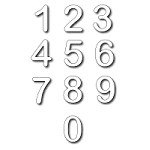 FRA-DIE-09264 ~ MATTIE THIN NUMBERS ~ dies: ten numbers in two strips of five, each number can be easily seperated. from FRANTIC STAMPER