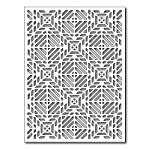 FRA-DIE-09265 ~ TRIBAL CARD PANEL die from FRANTIC STAMPER