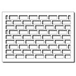 FRA-DIE-09270 ~ BRICK WALL CARD PANEL ~ die from FRANTIC STAMPER