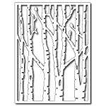 FRA-DIE-09274 ~ VERTICAL BEECH TREES CARD PANEL ~ die from Frantic Stamper