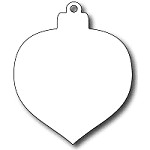 FRA-DIE-09294 S ~ TEARDROP CHRISTMAS BAUBLE ~ die from FRANTIC STAMPER