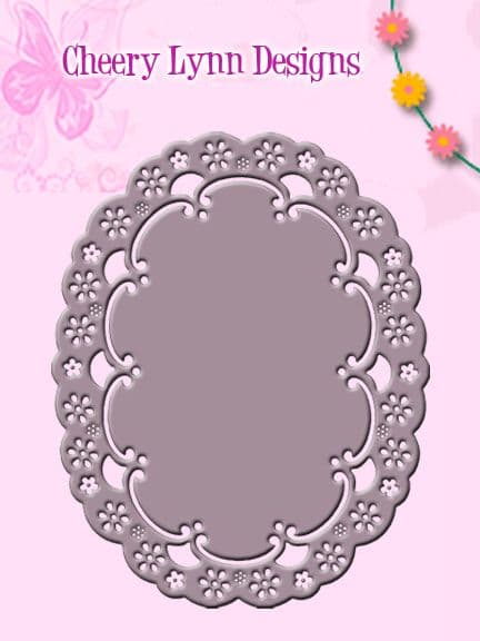 FRM135 ~ Swedish Spring Oval Frame ~ Cheery Lynn FRAME die