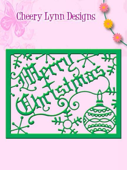 FRM146 ~ Merry Christmas Card ~ Cheery Lynn Designs dies