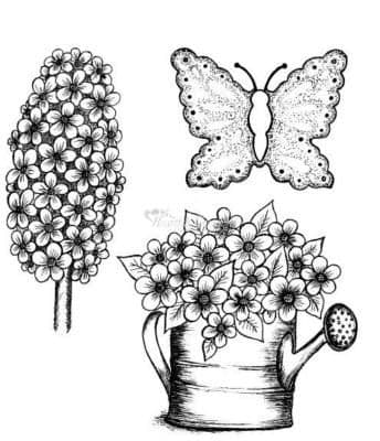 HCPC 3306 POSY PATCH GARDEN DELIGHTS HEARTFELT CREATIONS