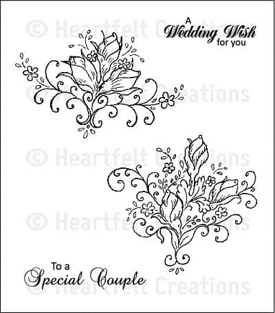 HCPC 3400 ~ BELLA ROSEBUD stamps Heartfelt Creations