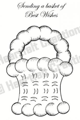 HCPC 3411 ~ WOVEN BASKET stamps Heartfelt Creations