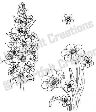 HCPC 3439 ~ FLIRTY FLEURS ~ stamps Heartfelt Creations