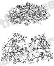 HCPC 3448 ~ DAINTY BLOOMS & BIRDIES ~ stamps Heartfelt Creations