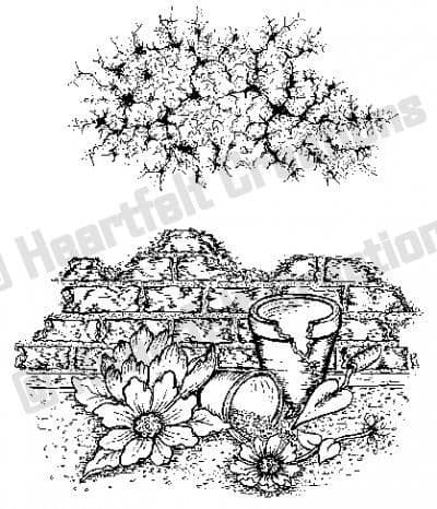 HCPC 3470 ~ BROKEN CINDER BLOCKS ~ PRECUT SET HEARTFELT CREATIONS.