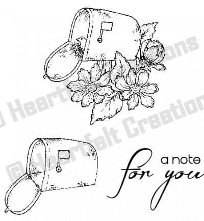 HCPC 3475 ~ SPECIAL DELIVERY ~ Heartfelt Creations pre cut stamp set.