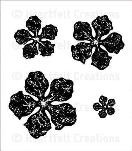 HCPC 3501 ~ BOLD VINTAGE FLORET ~ Heartfelt Creations pre cut stamp set