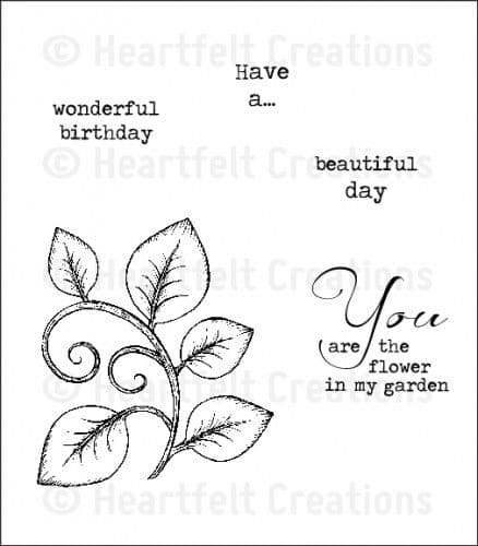 HCPC 3532 ~ BEAUTIFUL YOU ~ Heartfelt Creations pre cut stamps