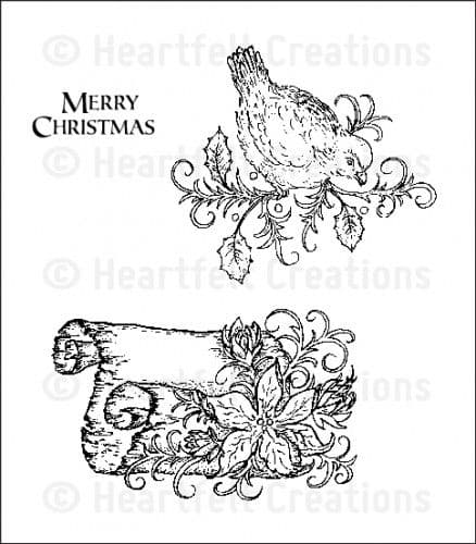 HCPC 3556 ~ CHRISTMAS SONG ~ Heartfelt Creations pre-cut stamps