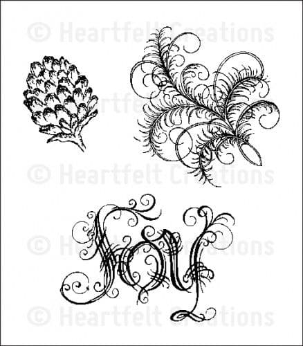 HCPC 3560 ~ ELEGANT JOY ~ Heartfelt Creations pre-cut stamps