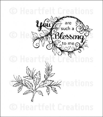 HCPC 3564 ~ Blessing to Me ~ PreCut Set ~ Sweet Juliet Collection ~ Heartfelt Creations stamps